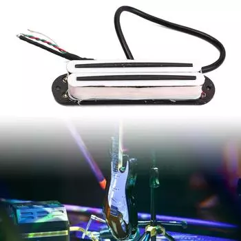 Гитарный звукосниматель-хамбакер с двумя высокопроизводительными катушками Hot Rail для Squier Strat, черный