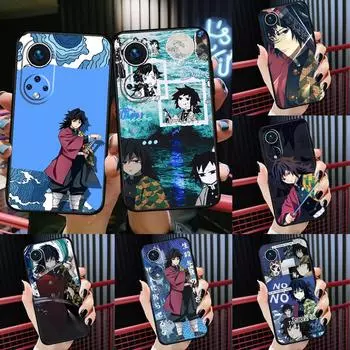 Гию Томиока Убийца Демонов Кимецу но Яиба для Huawei P20 P30 P40 Lite Pro P Smart 2019 Nova 9 5T чехол для Honor 50 8X 9X 10i Mate 20 Lite