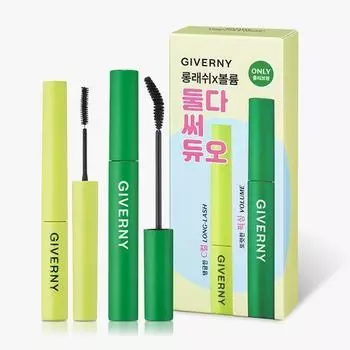 Giverny Adhesion Sensitive Mascara Long Lash/Volume Long lash plan 01 black