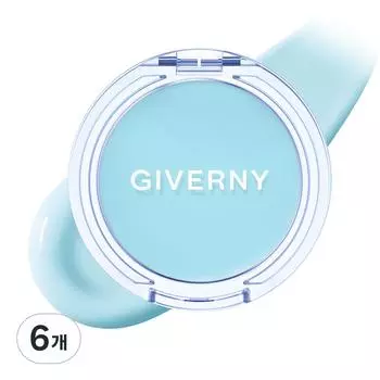 Giverny Dewy Gel Glow Cream Blusher, 6 pcs, 00 Glow Overlay