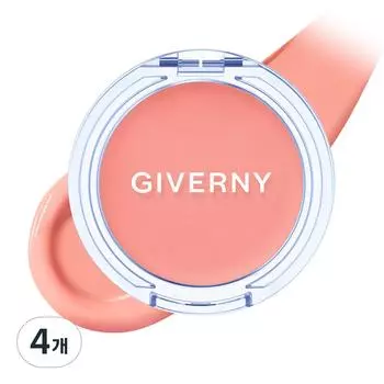Giverny Румяна Dewy Gel Glow Cream, 4 шт., 02 Mango Beige