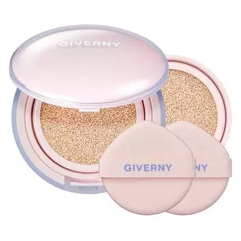 Giverny Тональная основа Dewy Glassy Cushion + набор сменных блоков 13 г, фарфор 17С, 1 набор