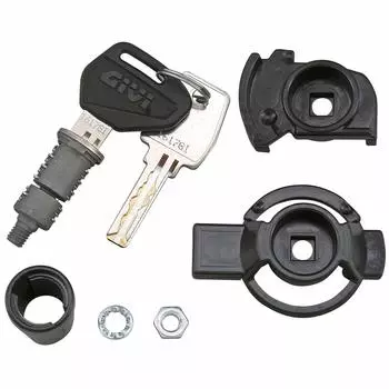 GIVI Key Cylinder with Spare Key Security Lock Key SL101 Set of 1 77302 (Inner Groove)