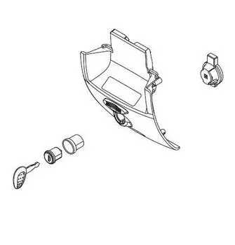 GIVI Z3007NM B47 Lock Set GIVI Repair 77355