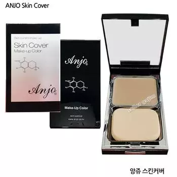 GJ Gajim Anju Skin Cover Foundation Pact, 01-Ange Skin Cover No. 21, 1 шт.