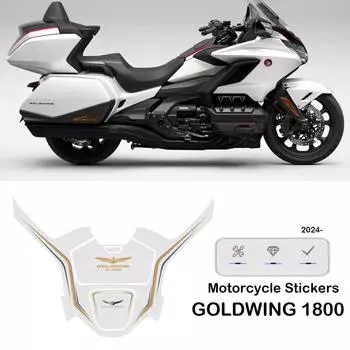 GL1800 наклейки для Honda Goldwing наклейки GL 1800 Gold Wing 2023 наклейка украшение комплект защиты бака аксессуары из ПВХ чёрный
