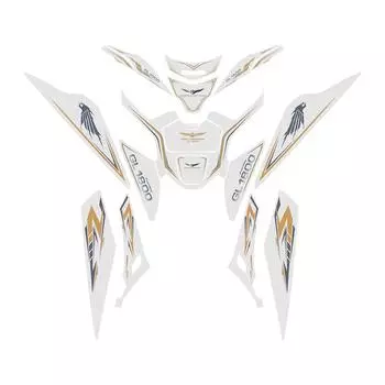 GL1800 наклейки для Honda Goldwing наклейки GL 1800 Gold Wing 2023 наклейка украшение комплект защиты бака аксессуары из ПВХ белый