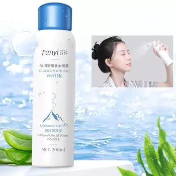 Glacier Увлажняющий спрей 200 мл Увлажняющий увлажняющий спрей-спрей для макияжа Тоник для ухода за кожей 200ml