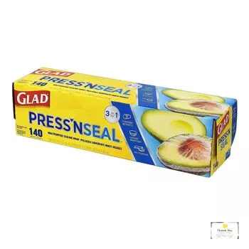 GLAD Seal Wrap Многоцелевая пищевая пленка для хранения 140 x Press n (30см 43.4м)