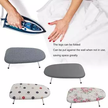 Гладильная доска Настольные гладильные доски Складные Экономящие пространство Портативные Нескользящие Регулируемые для домашней комнаты A
