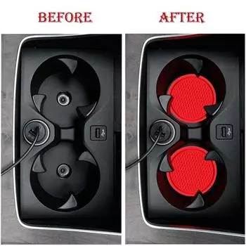 Гладкая автомобильная подставка, которую нелегко деформировать, прочный дизайн с канавками красный