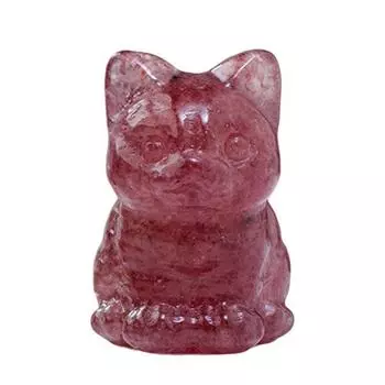 Гладкая фигура без заусенцев, китайская сидячая поза, статуя счастливого кота, статуя счастливого кота, орнамент из искусственного хрусталя, домашний декор C