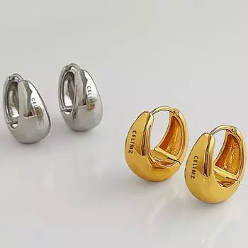 Гладкие геометрические серьги Foxanry для женщин, новые модные индивидуальные минималистичные свадебные украшения для невесты, подарки 8mm золотой