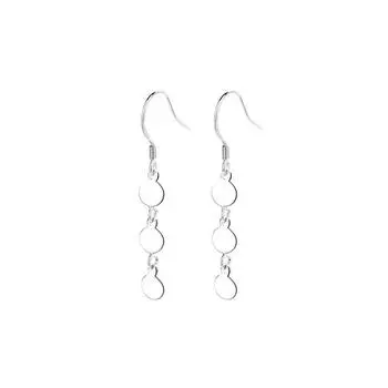 Гладкие маленькие круглые серьги-кисточки женские дизайнерские Sense Niche Cold Wind Ear Hook Ear Hook Long Elegant Temperament