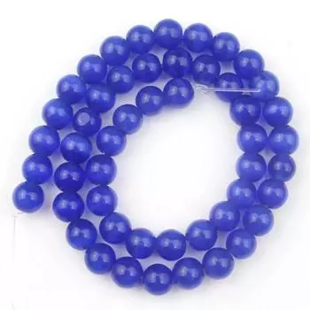Гладкие темно-синие бусины «кошачий глаз» 4/6/8/10/12 мм, разделители из натурального камня, свободные бусины длиной 15,5 дюймов/нить 6mm 61pcs