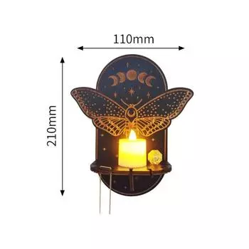 Гладкий деревянный резной подсвечник, ремесленная хрустальная декоративная полка, стенд Snake