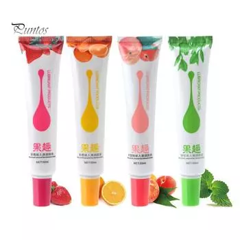 Гладкий фруктовый смазочный гель для сексуального тела для взрослых, съедобный продукт для орального секса