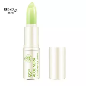 Гладкий увлажняющий питательный женский уход за кожей с алоэ, бесцветный восстанавливающий бальзам для губ, уход за кожей