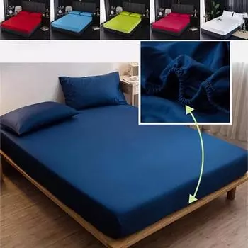 Гладкий водонепроницаемый чехол для матраса всех размеров для коробочного весеннего наматрасника на четыре сезона, защита от насекомых, гипоаллергенный наматрасник, чехол Sheet 80X200x30cm белый