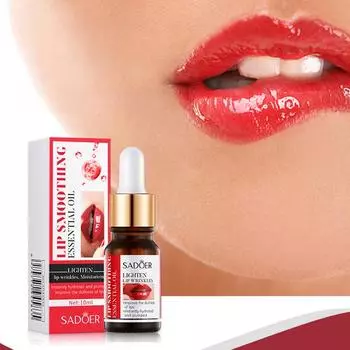 Гладкое эфирное масло для губ, увлажняющее эссенционное масло для губ, уход за губами 10ml