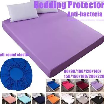 Гладкое постельное белье, наматрасник, простыня на резинке, однотонное покрывало разных размеров, без наволочки 80X200cmX25 cm Sheet