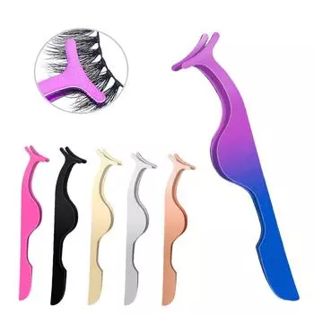 Glamlash из нержавеющей стали, наращивание накладных ресниц, бигуди, накладные ресницы, пинцет, аппликатор, зажим, зажим для глаз, инструменты для макияжа, красоты серебряный