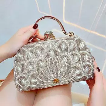 Glamorous Rhinestone Evening Handbag - Women s Versatile Shoulder & Crossbody Bag for Parties and Events