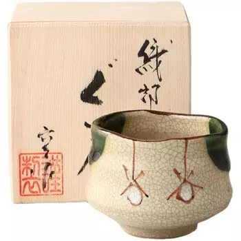 Glass Cup x x Made by Rokubei Oribe Glass Cup Ceramic Seto Ware Made in Japan Ale-net W6.7 D6.7 H5.2cm