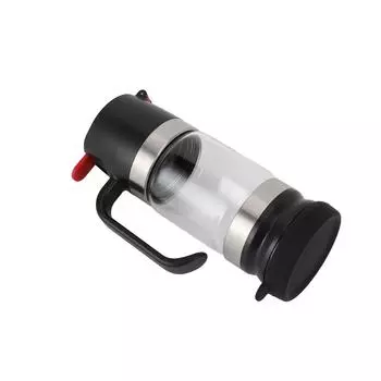 Glass Honey Dispenser Pot Non Drip Press Type High Borosilicate Glass Seal Jar with Handle for