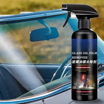 Glass Oil Film Remover 500ml Car Glass Cleaner Liquid Glass Stripper Water Stains Remover Auto Glass Polish Oil Remover Quickly CHINA