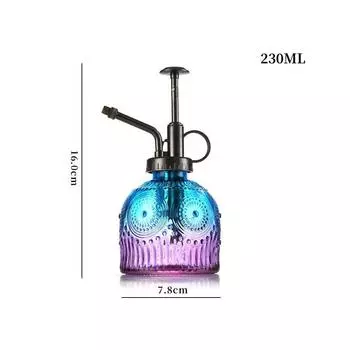 Glass Plant Spray Bottle Gardening Tool Spray Bottle Retro Colorful Embossed Glass Watering Can 1