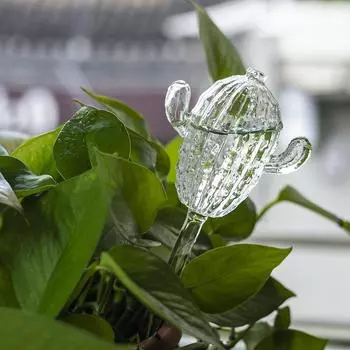 Glass Plant Water Feeder Cartoon Automatic Self Watering Devices Auto Plants Drip Irrigation System Home Watering Tools