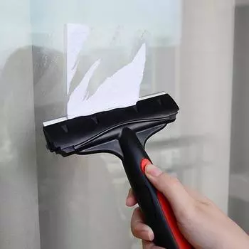 Скребок для стекла, многоцелевой скребок-скребок, клейкий скребок, быстрый инструмент для очистки, соскабливания наклеек красный