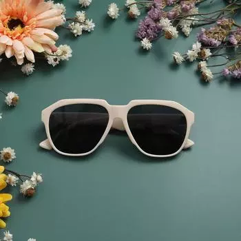 Glasses 3545 Toad Flying Sunglasses Men, Retro Beige Tortoiseshell Frame Sunglasses Women