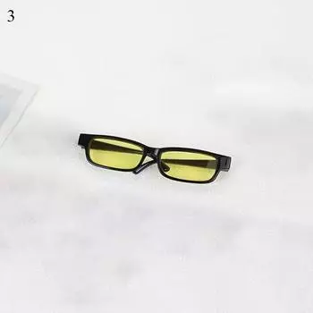 Glasses Accessory Plush Doll Miniature Clear Lens Eyeglasses Plastic Doll Glasses Toys Eyewear 3