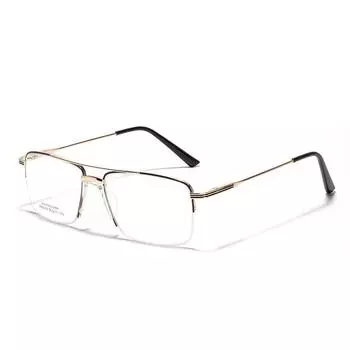 Glasses Metal Square Frame Saddle Nose Pad Can Be Used For Myopia Frame Flat Glasses Women S Retro Half Frame Glasses Men золотой