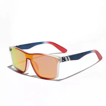 Glasses Personalized Square One-Piece Large-Frame Goggles Men S And Women S Colorful Driving Sunglasses Uv Protection Sun