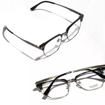 Glasses Tr90 Can Be Equipped With Glasses Myopia Glasses Men S Metal Titanium Square Frame Exquisite Simple Flat Glasses Women