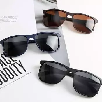 Glasses Tr9162 Polarized Square Street Shot Trendy Sunglasses Women, Sunglasses Men