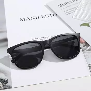 Glasses Tr9177 Polarized Matte Frame Black Sunglasses Women, Sunglasses Men