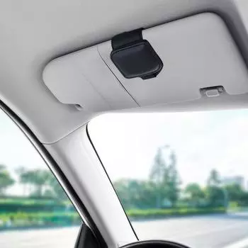 Glasses Visor Clip Leather Eyeglass Hanger Clip Sunglass Holder Car Sunglass Holder Clip Sun Visor Card Storage Eyeglasses Visor красный