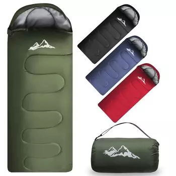 ГЛАВНАЯ COCCI Спальный мешок 210T Водонепроницаемый спальный мешок с мешком для хранения Теплый Легкий Холодостойкий Компактный Тип конверта Открытый Кемпинг Горный