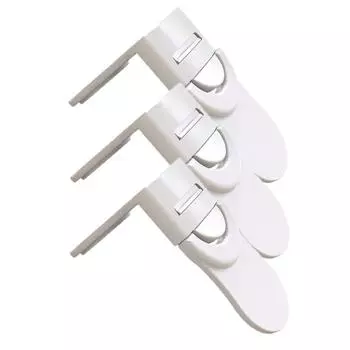 Главная ABS шкаф ящик замки для детей антизащемление руки уход за детьми холодильник замки для детей безопасность защита 3PCS белый