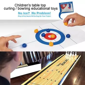Главная Безопасность Дети Керлинг Боулинг Шар Мини Настольная Игра Декомпрессия Bowling Ball
