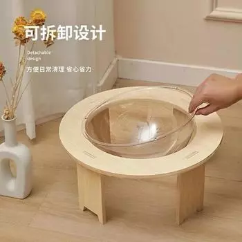 Главная Деревянная хижина для кошек Four Seasons Универсальная кровать для домашних животных Когтеточка для кошек Съемная деревянная когтеточка для кошек Товары для животных