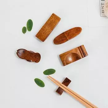 Главная Держатель для палочек для еды Деревянная полка для палочек для еды Полка для палочек для еды Полка для хранения в отеле Посуда для ресторана Украшения для кухни 5.5*1.7*2.5cm