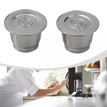 Главная Горячая Распродажа Безалкогольные Напитки Кофе Капсула Стальной Фильтр Сетка 04 Нержавеющая Сталь 1 ШТ. Сетка Серебро Высококачественные Материалы