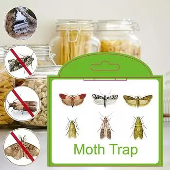 Главная Кухня и одежда Кладовая ловушки для моли с феромонами Prime Clothes Closet Moth Traps Magic Moth Catcher