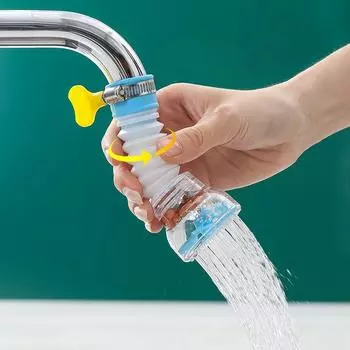 Главная Кухня кран брызгозащищенный насадка удлинитель фильтр вращающийся вермикулитовый душ синий