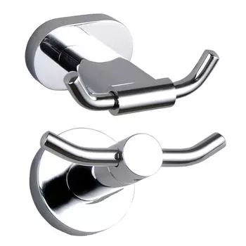 Главная Кухня Настенный Дверной Крючок Держатель Ключа Вешалка Для Полотенец Вешалка Для Ванной Крючки Крючок Для Одежды Латунь Хром Двойные Крючки